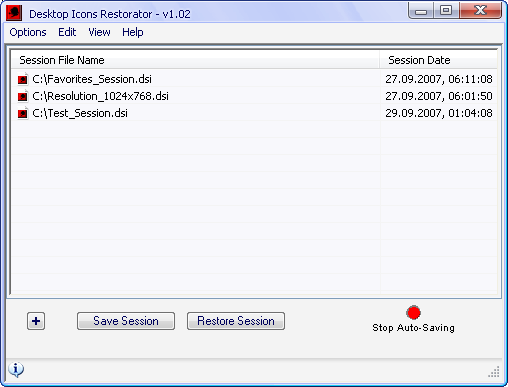 Desktop Icons Restorator ScreenShot